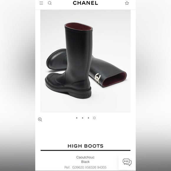 CHANEL Rain Boots, Size 40 - Picture 4 of 8
